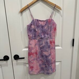Blue Rain Pink and Purple Dress